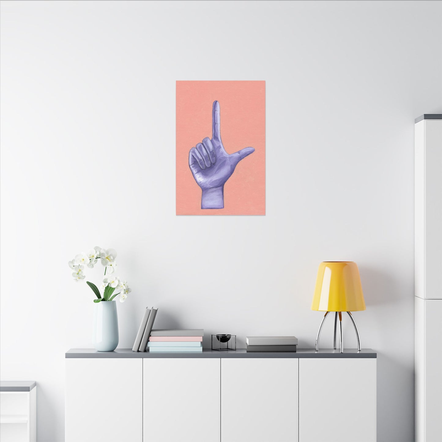 Artistic Hand Gesture Wall Art Canvas – Modern Decor, Home Aesthetic, Dorm Room, Gift for Her, Inspirational Art