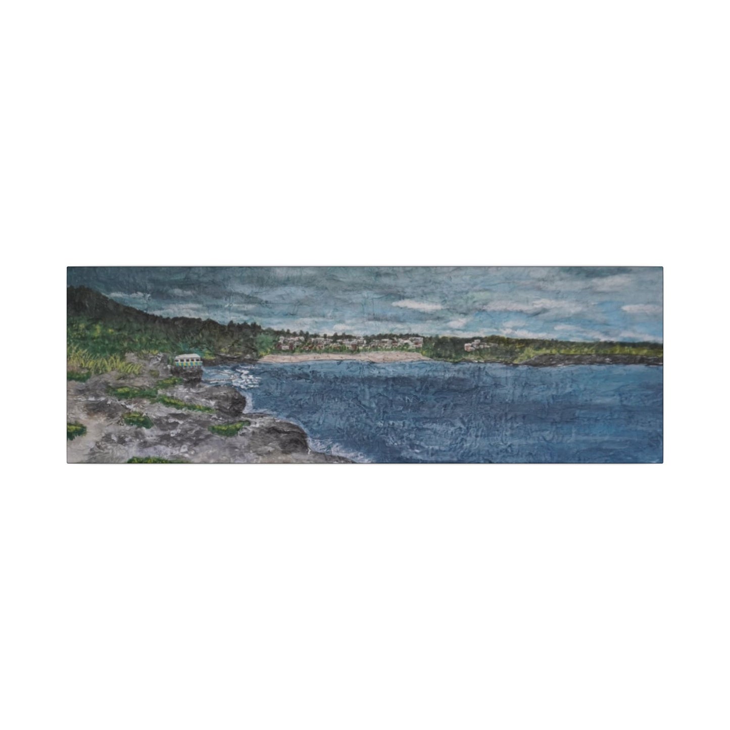 Coogee Beach - Coastal Art Canvas Print, Wall Decor for Beach Lovers, Landscape Artwork for Home, Gift for Ocean Enthusiasts, Seaside Aesthetic