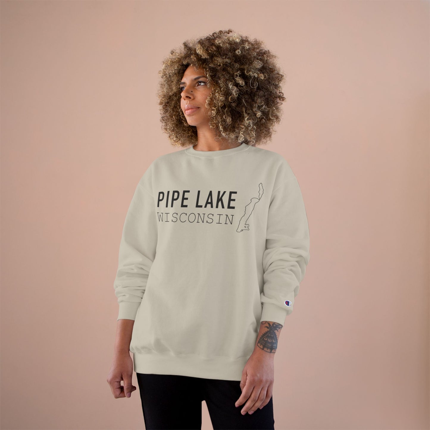 Pipe Lake WI - Adult Unisex Champion Sweatshirt