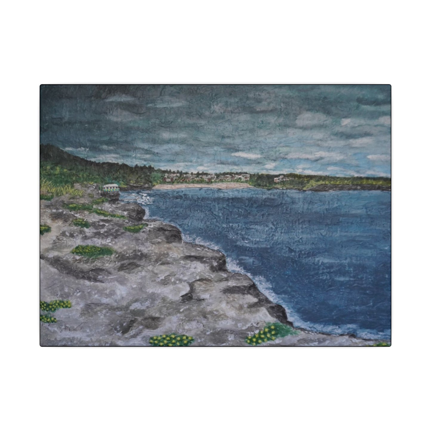 Coogee Beach - Coastal Art Canvas Print, Wall Decor for Beach Lovers, Landscape Artwork for Home, Gift for Ocean Enthusiasts, Seaside Aesthetic