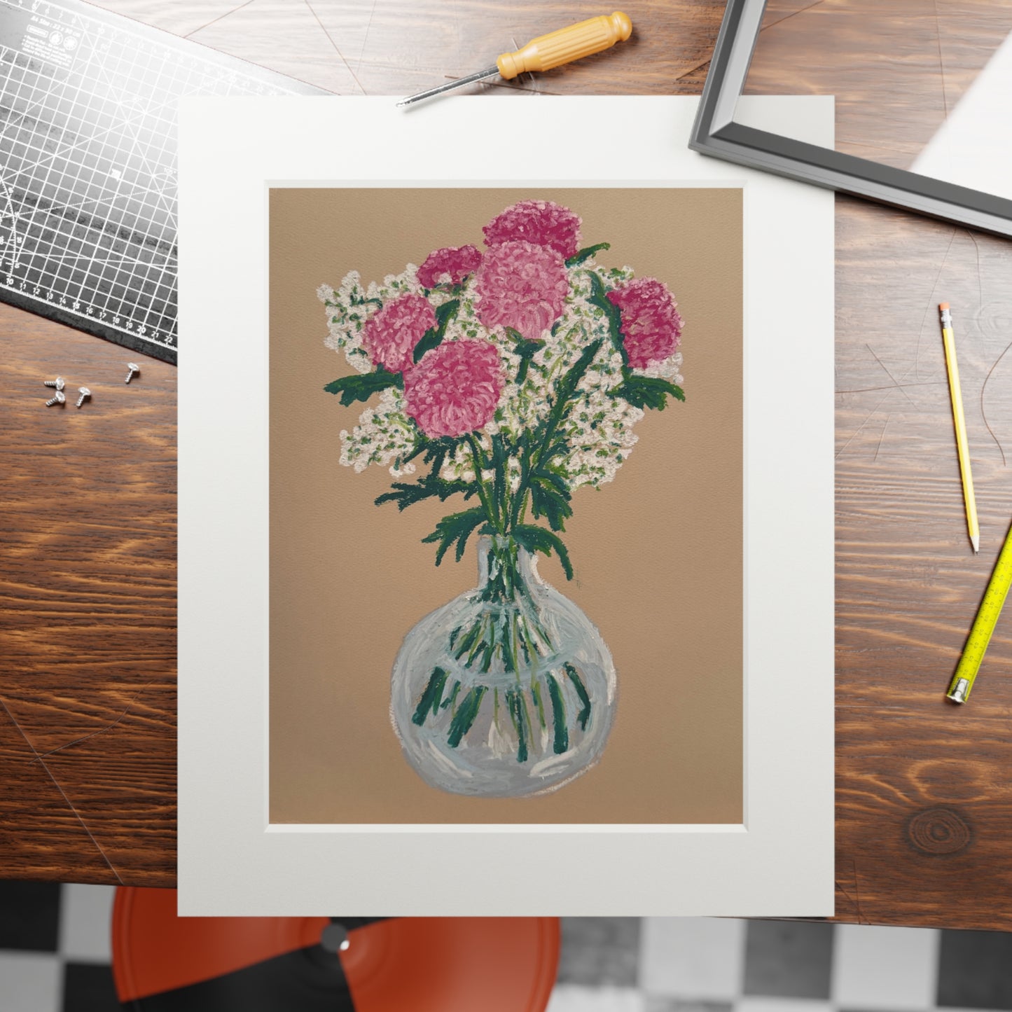 Another TJ's Bouquet - Fine Art Prints (Passepartout Paper Frame)