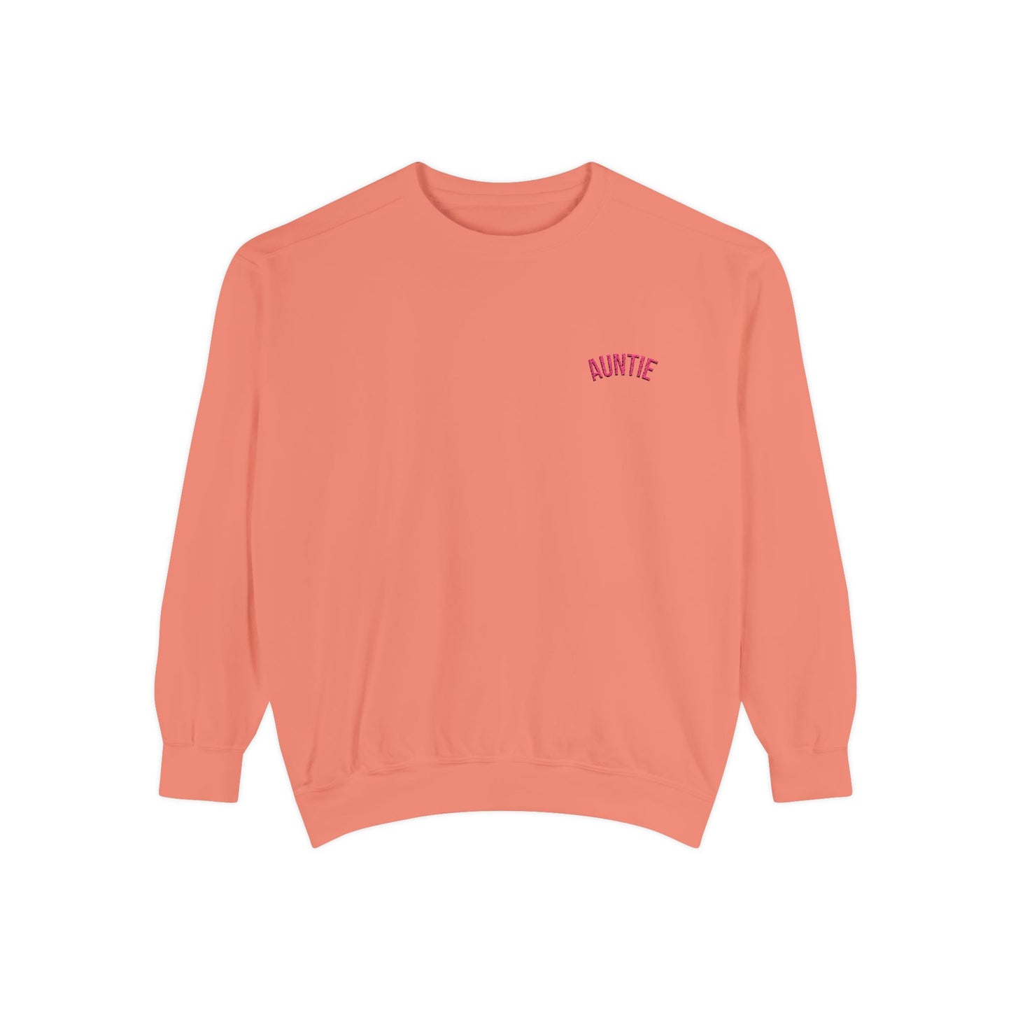 Auntie Sweatshirt | Garment-Dyed Crewneck, Mom Auntie Sweatshirt Style