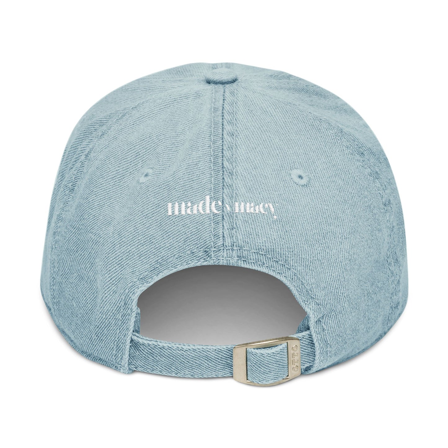 MADE x Macy Denim Embroidered Baseball Hat