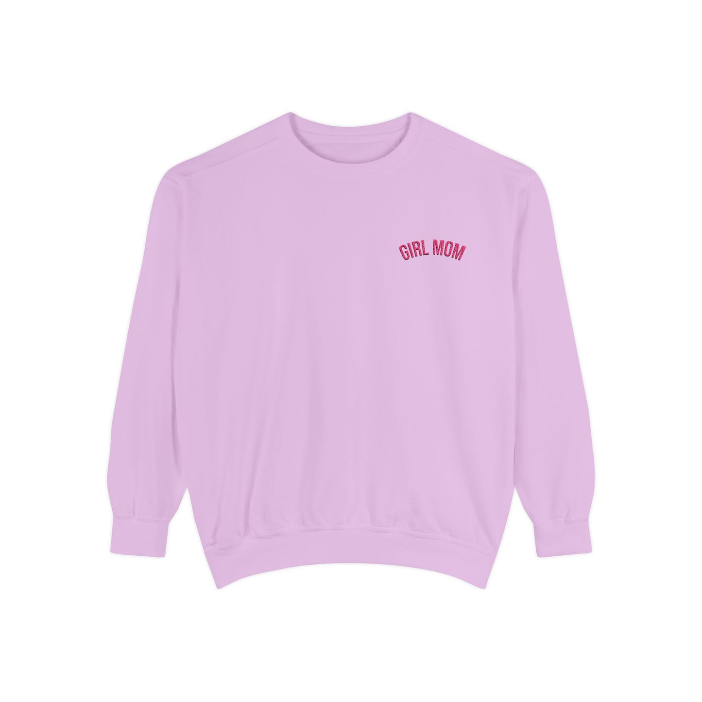 Girl Mom Sweatshirt | Garment-Dyed Crewneck, Mom Sweatshirt Style