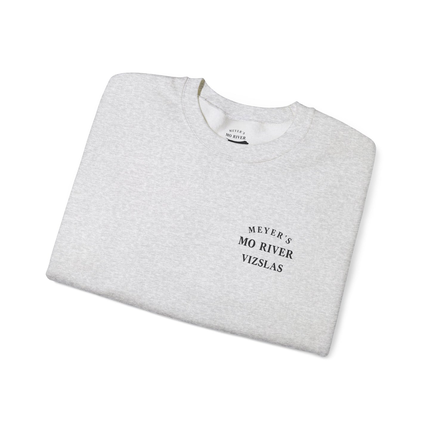 Meyers Mo River Vizslas Sweatshirt Vizsla silhouette heartbeat