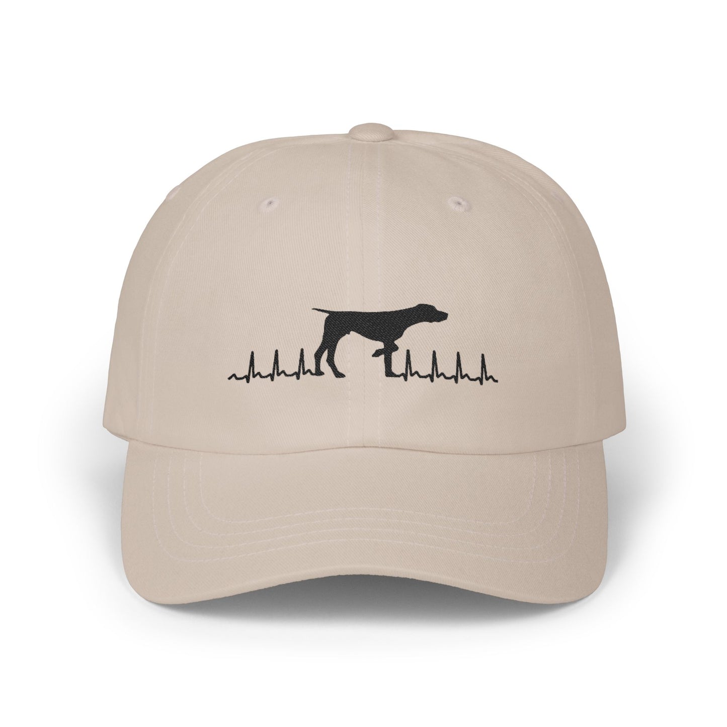 Meyers Mo River Vizslas | Heartbeat Line Dad Cap | Dog Lover Hat