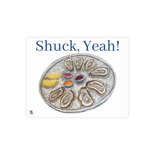 Shuck, Yeah! Oysters for Dinner Postcard Bundle - Envelopes Included, Fun Greetings, Unique Stationery, Beach Party Invitations, Ocean Lover Gift, [...]
