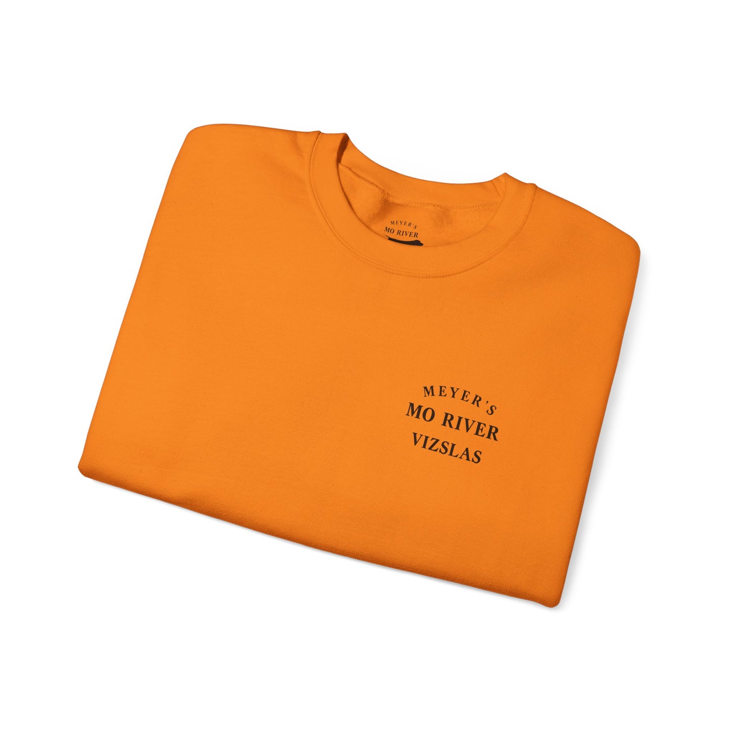 Meyers Mo River Vizslas Sweatshirt Vizsla silhouette heartbeat
