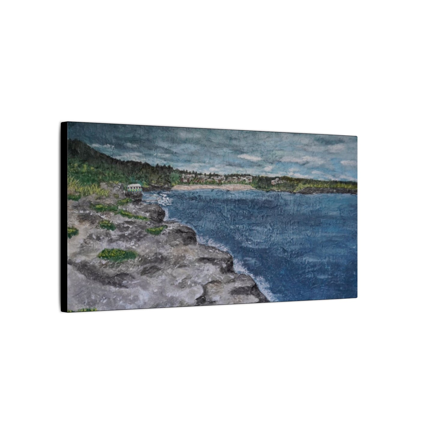 Coogee Beach - Coastal Art Canvas Print, Wall Decor for Beach Lovers, Landscape Artwork for Home, Gift for Ocean Enthusiasts, Seaside Aesthetic