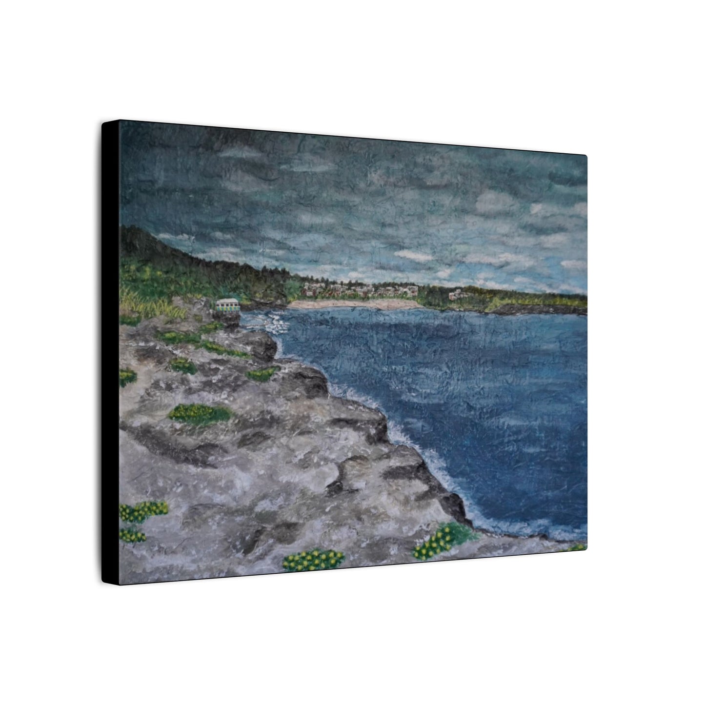 Coogee Beach - Coastal Art Canvas Print, Wall Decor for Beach Lovers, Landscape Artwork for Home, Gift for Ocean Enthusiasts, Seaside Aesthetic