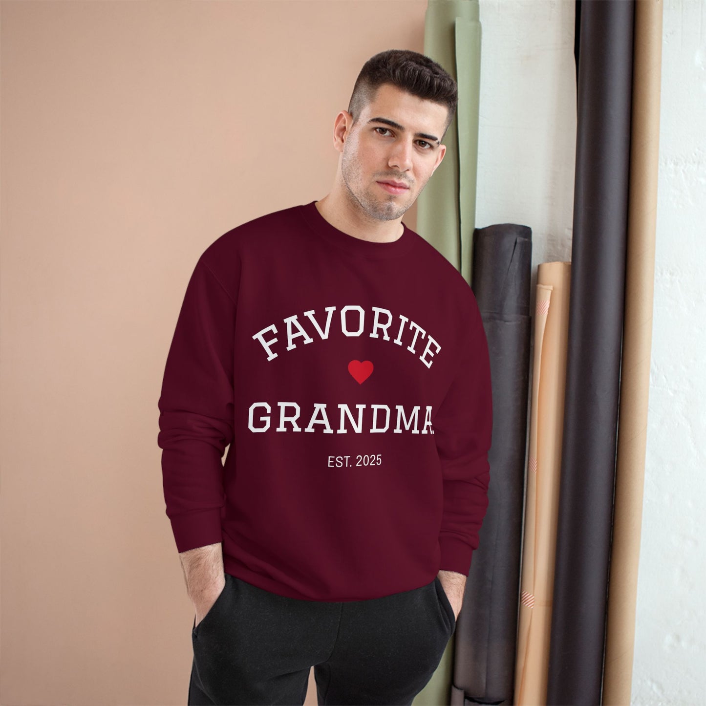 Favorite Grandma 2025 Champion Sweatshirt