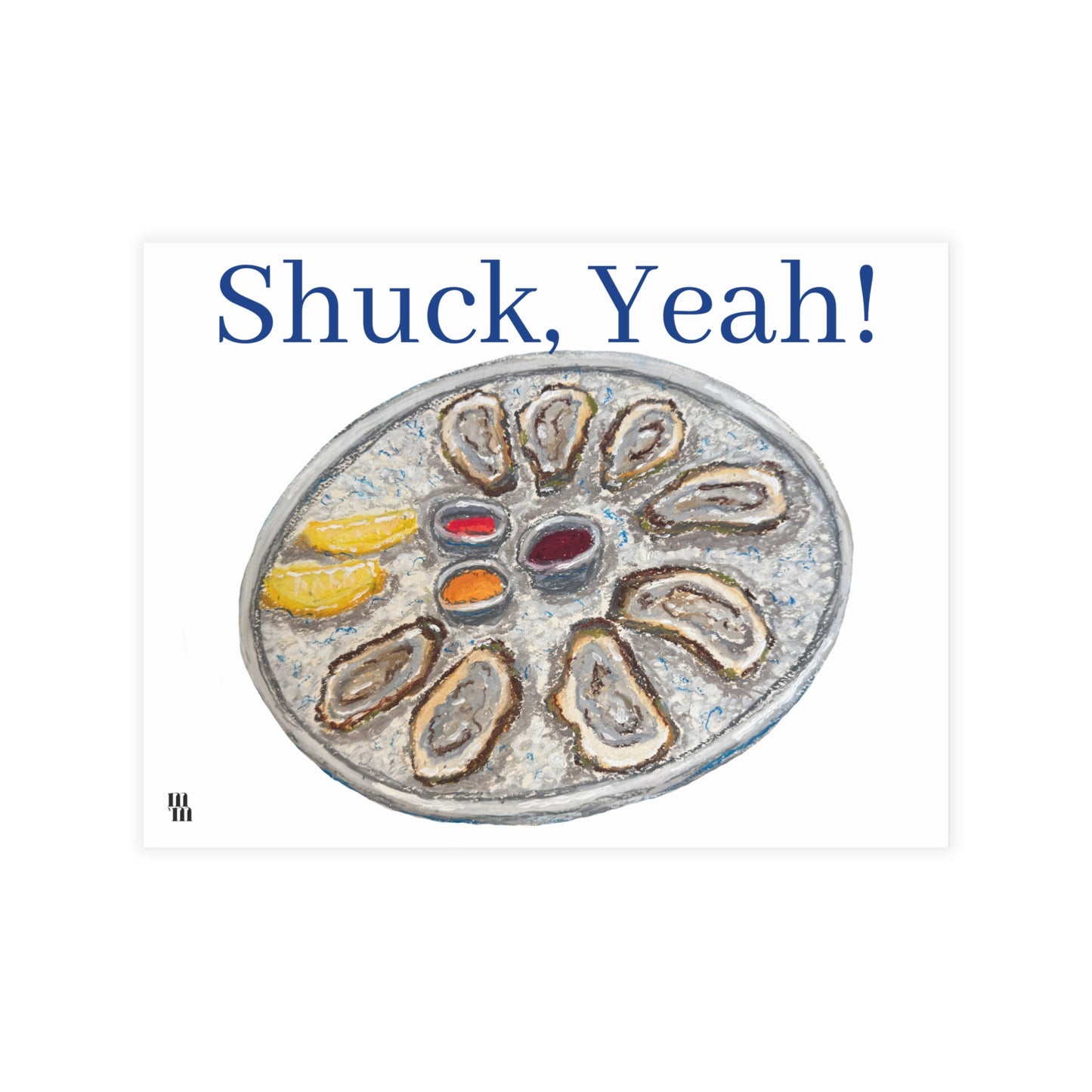 Shuck, Yeah! Oysters for Dinner Postcard Bundle - Envelopes Included, Fun Greetings, Unique Stationery, Beach Party Invitations, Ocean Lover Gift, [...]