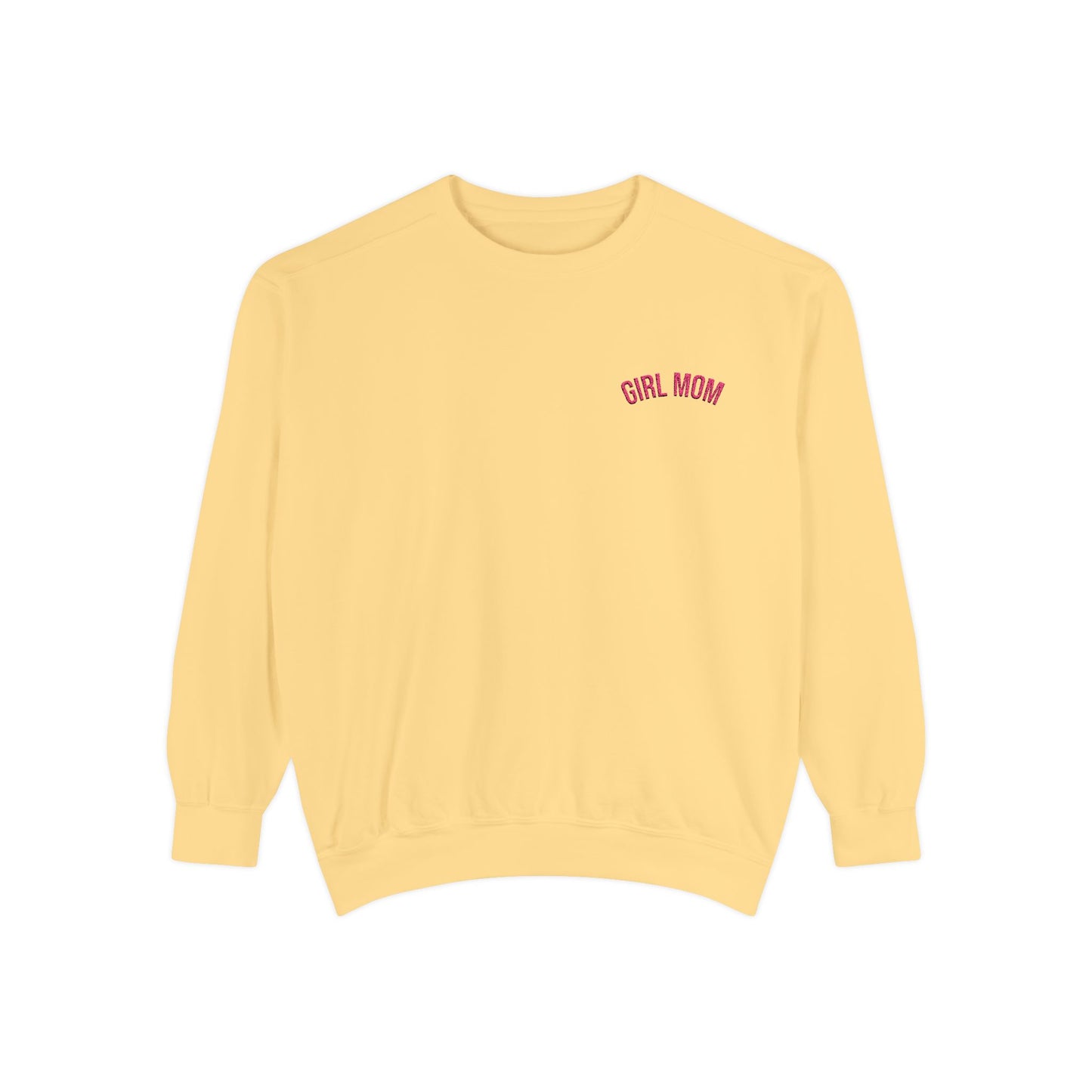 Girl Mom Sweatshirt | Garment-Dyed Crewneck, Mom Sweatshirt Style