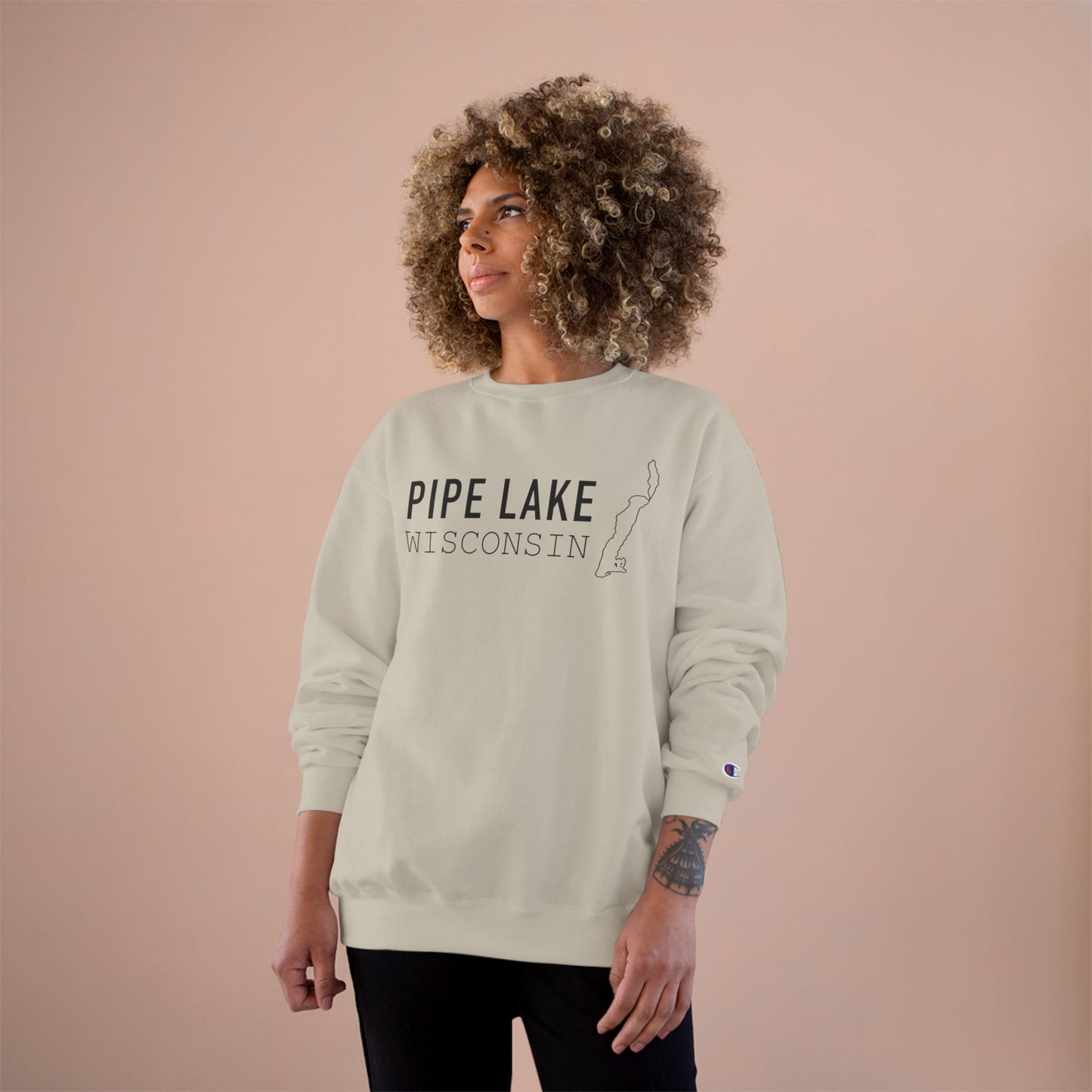 Pipe Lake Wisconsin | Adult Unisex Champion Sweatshirt