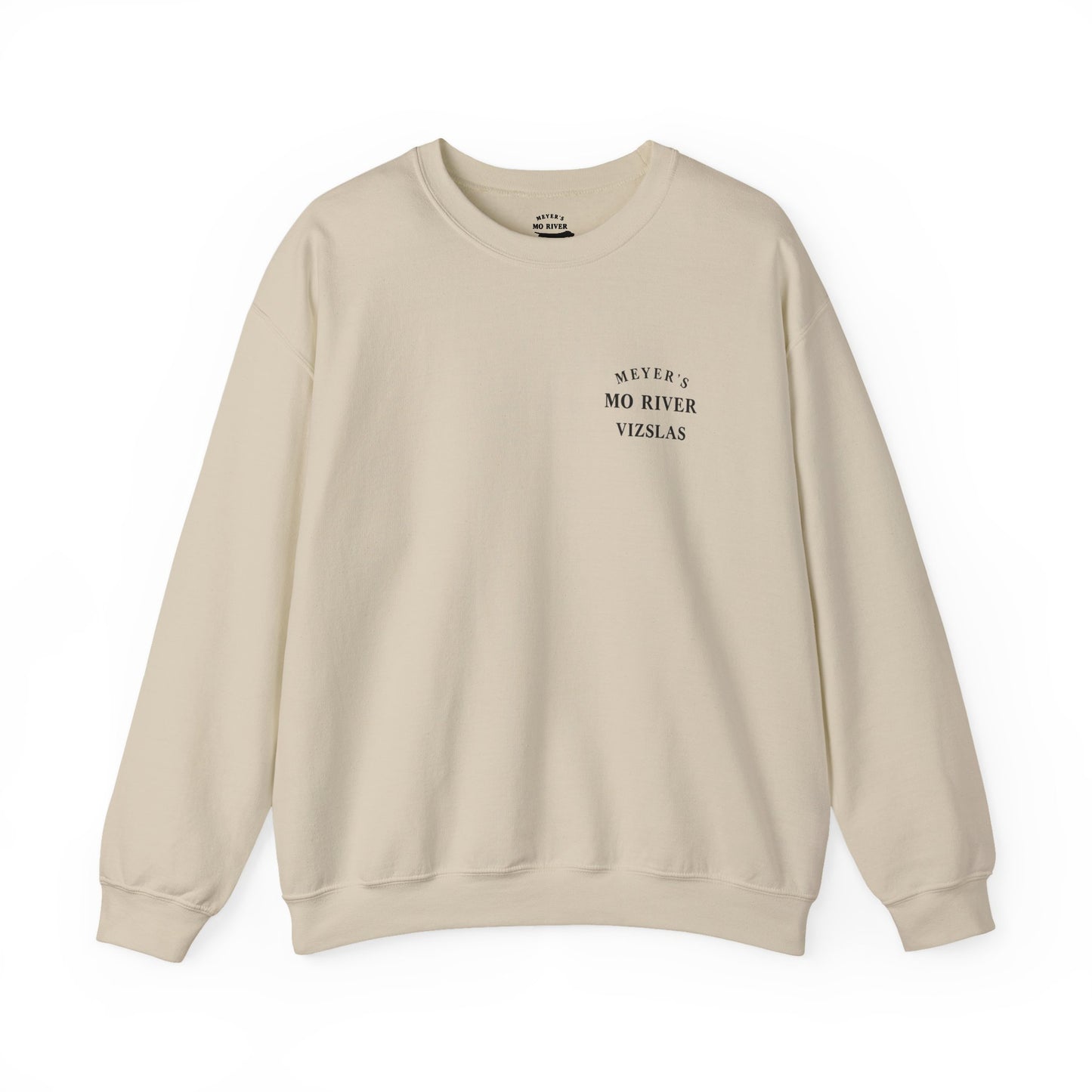 Meyers Mo River Vizslas Sweatshirt Vizsla silhouette heartbeat