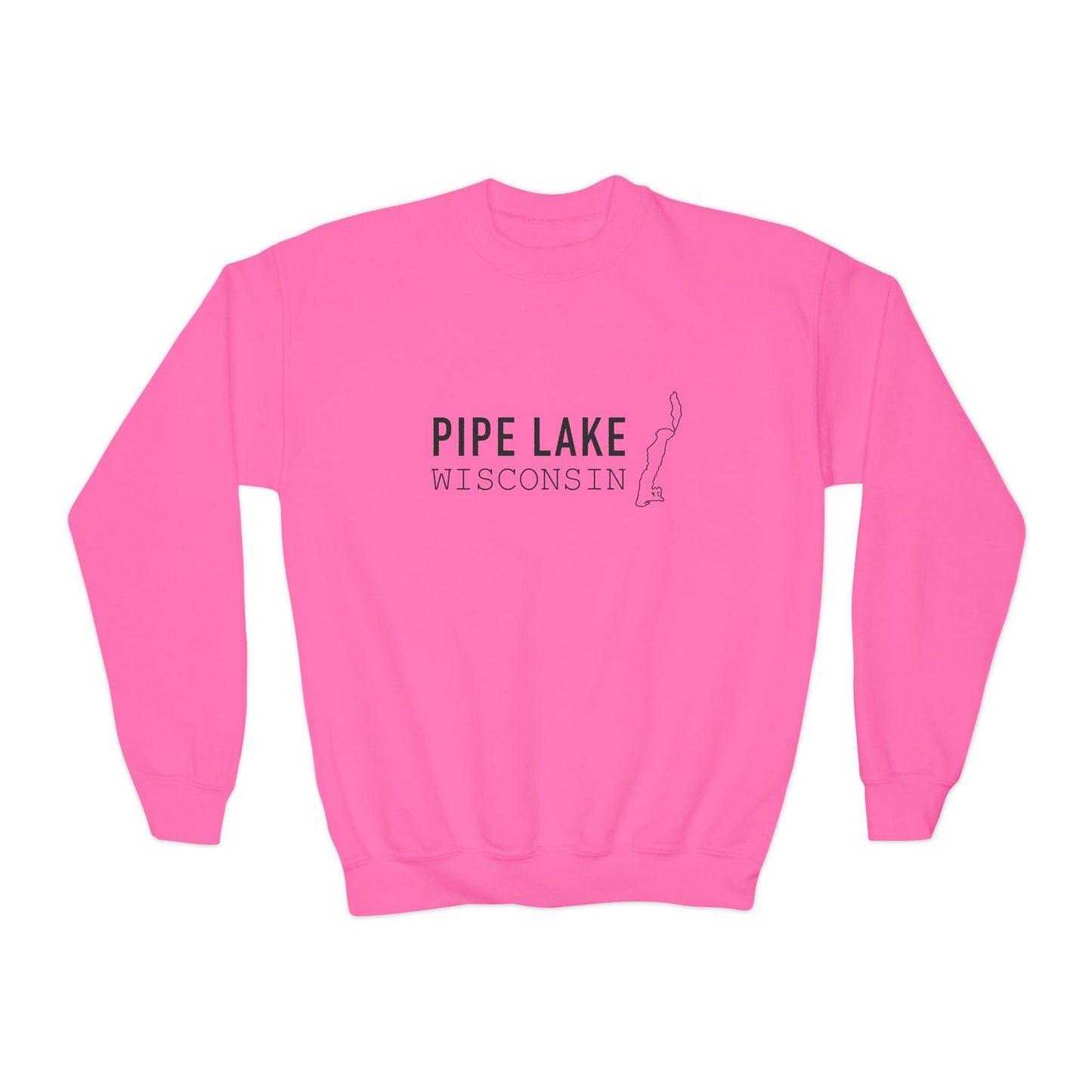 Pipe Lake Wisconsin Crewneck Sweatshirt | Youth