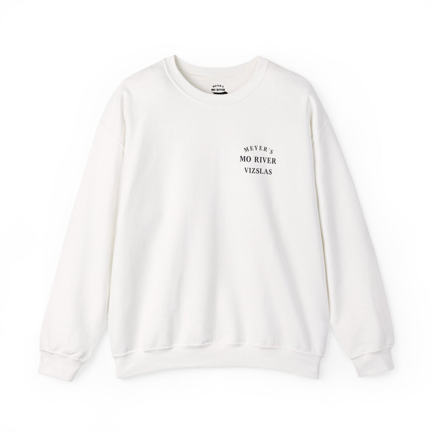 Meyers Mo River Vizslas Sweatshirt Vizsla silhouette heartbeat