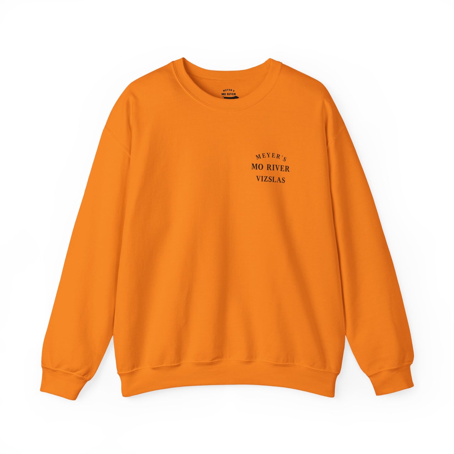 Meyers Mo River Vizslas Sweatshirt Vizsla silhouette heartbeat