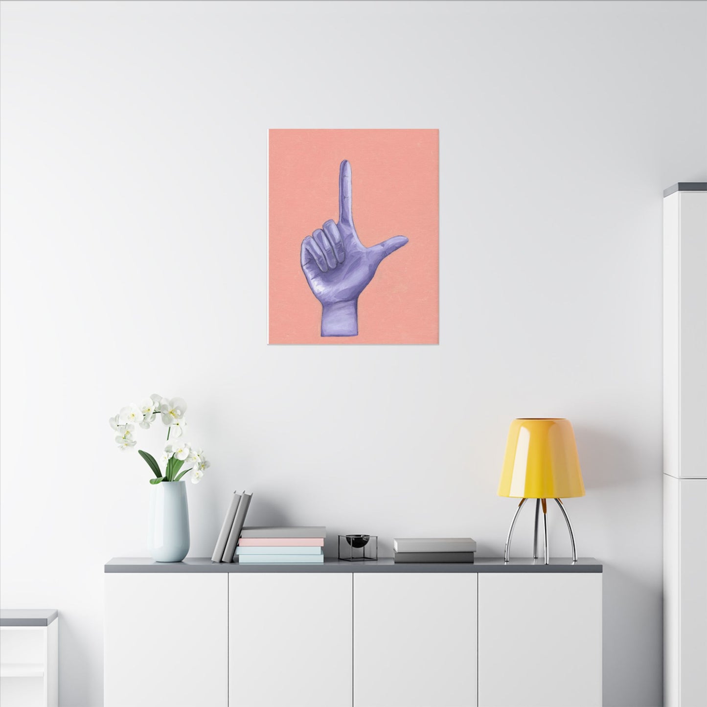 Artistic Hand Gesture Wall Art Canvas – Modern Decor, Home Aesthetic, Dorm Room, Gift for Her, Inspirational Art