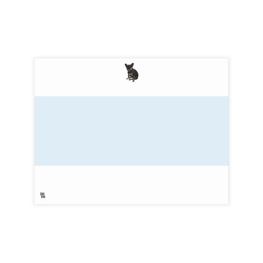 Frenchie Blue and Tan Postcard Bundle with Envelopes | Perfect for Greetings, Thank You, and Seasonal Cards