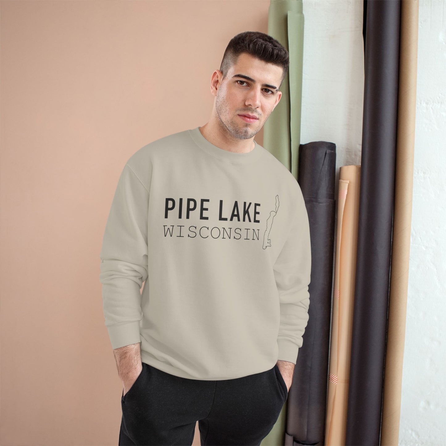 Pipe Lake WI - Adult Unisex Champion Sweatshirt