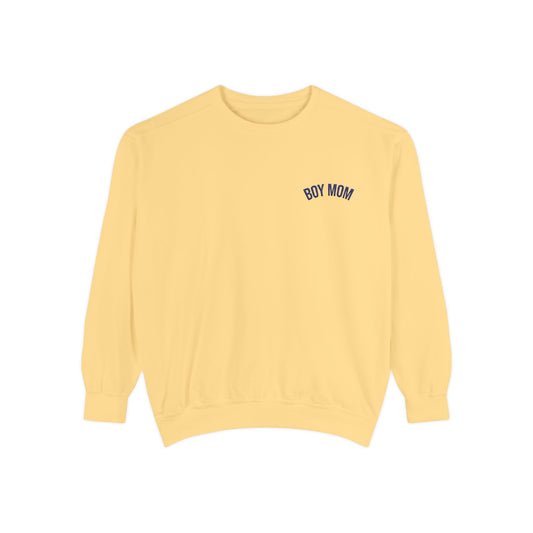 Boy Mom Sweatshirt | Garment-Dyed Crewneck, Mom Hoodie Style