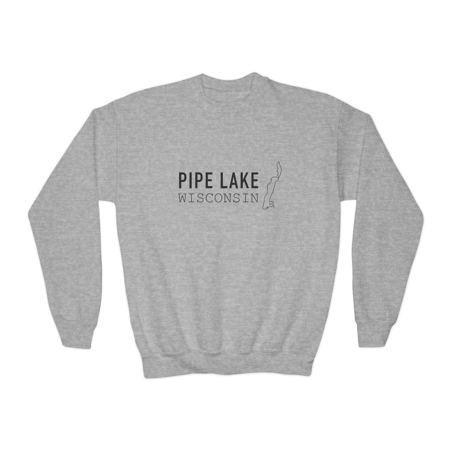 Pipe Lake Wisconsin Crewneck Sweatshirt | Youth