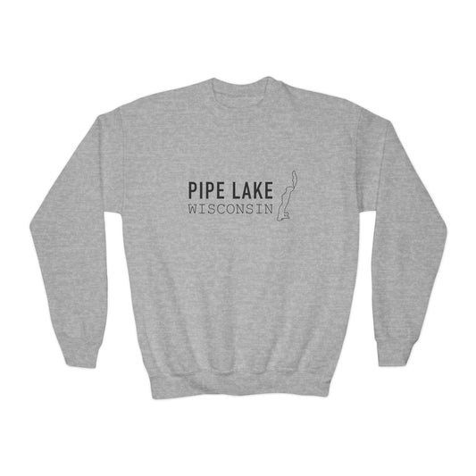 Pipe Lake Wisconsin Crewneck Sweatshirt | Youth