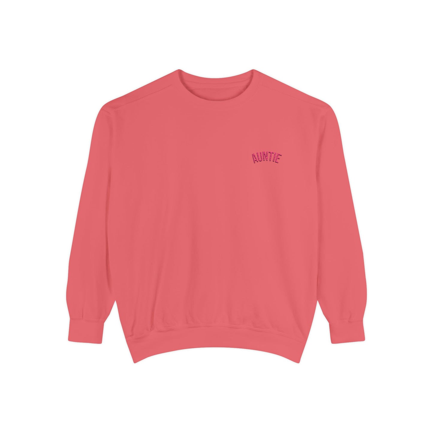 Auntie Sweatshirt | Garment-Dyed Crewneck, Mom Auntie Sweatshirt Style