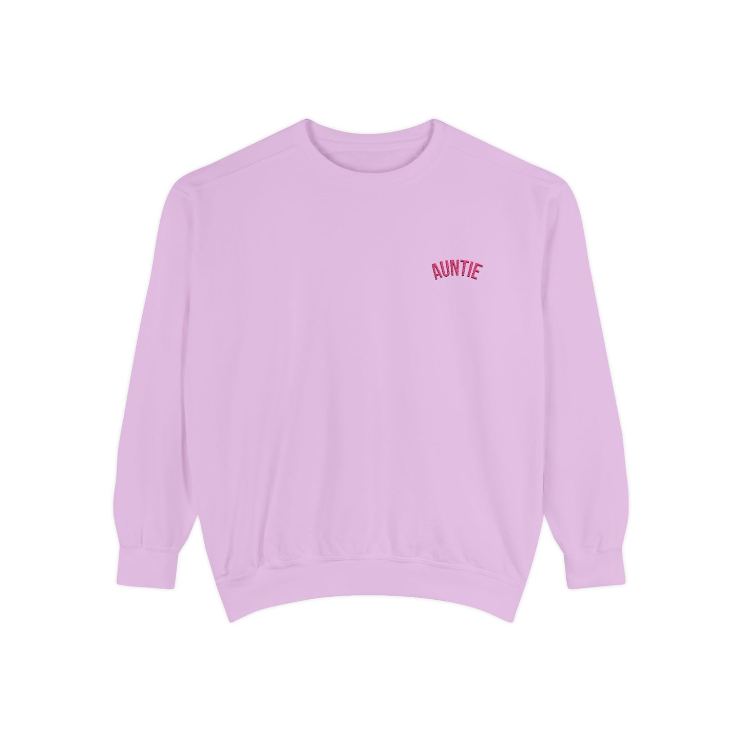 Auntie Sweatshirt | Garment-Dyed Crewneck, Mom Auntie Sweatshirt Style