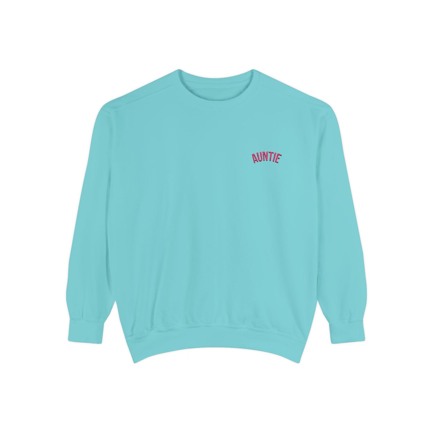 Auntie Sweatshirt | Garment-Dyed Crewneck, Mom Auntie Sweatshirt Style
