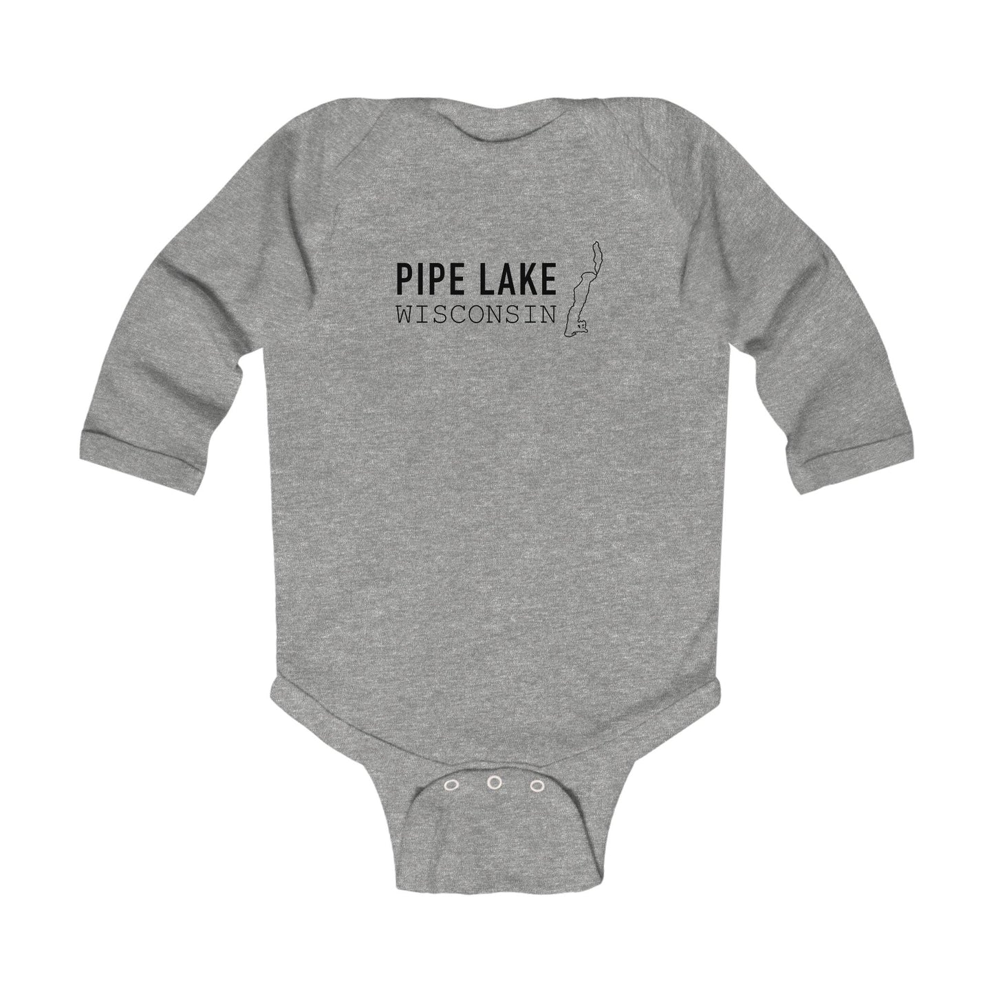 Pipe Lake Wisconsin baby bodysuit | Infant Long Sleeve Bodysuit