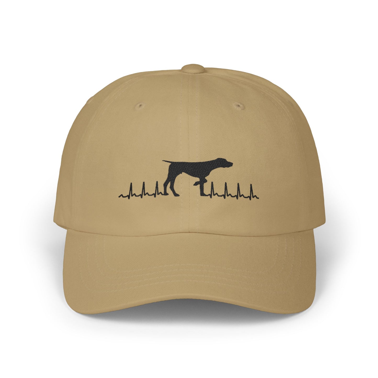 Meyers Mo River Vizslas | Heartbeat Line Dad Cap | Dog Lover Hat