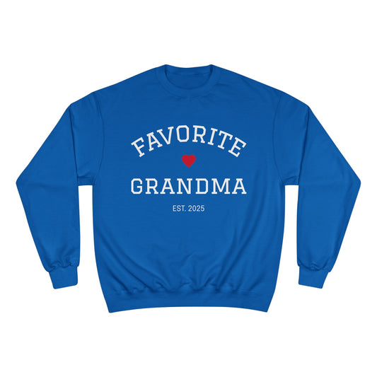 Favorite Grandma 2025 Champion Sweatshirt