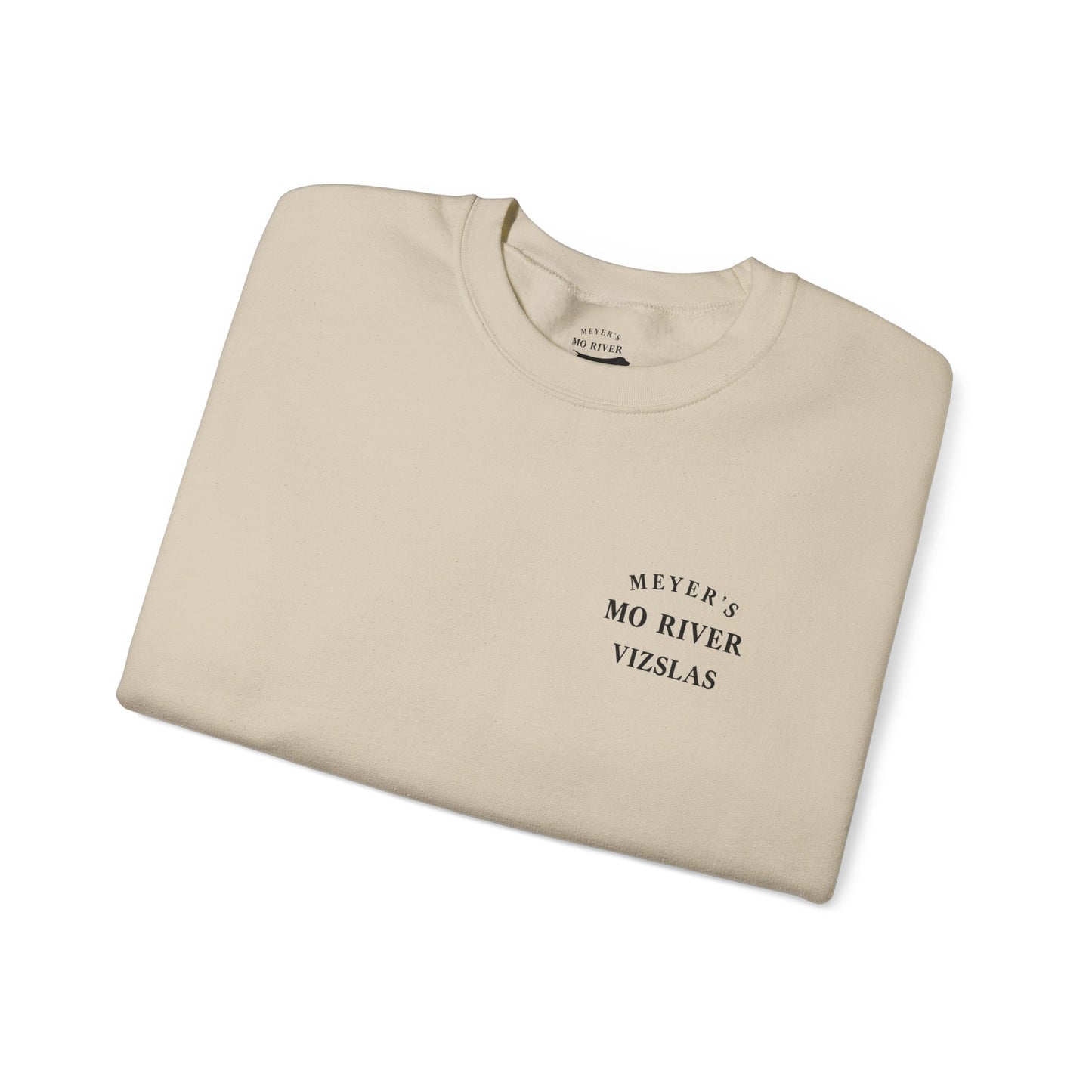 Meyers Mo River Vizslas Sweatshirt Vizsla silhouette heartbeat