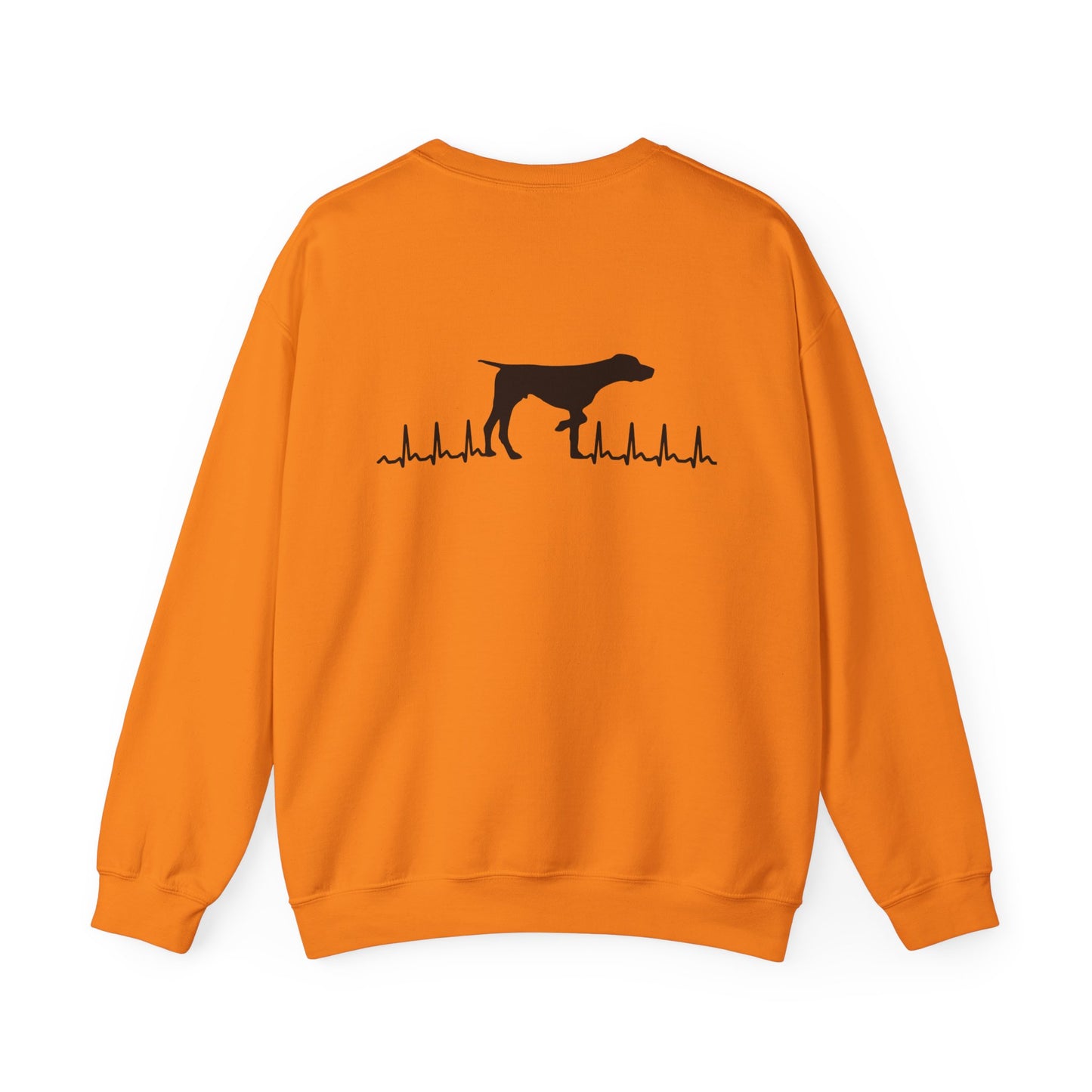 Meyers Mo River Vizslas Sweatshirt Vizsla silhouette heartbeat