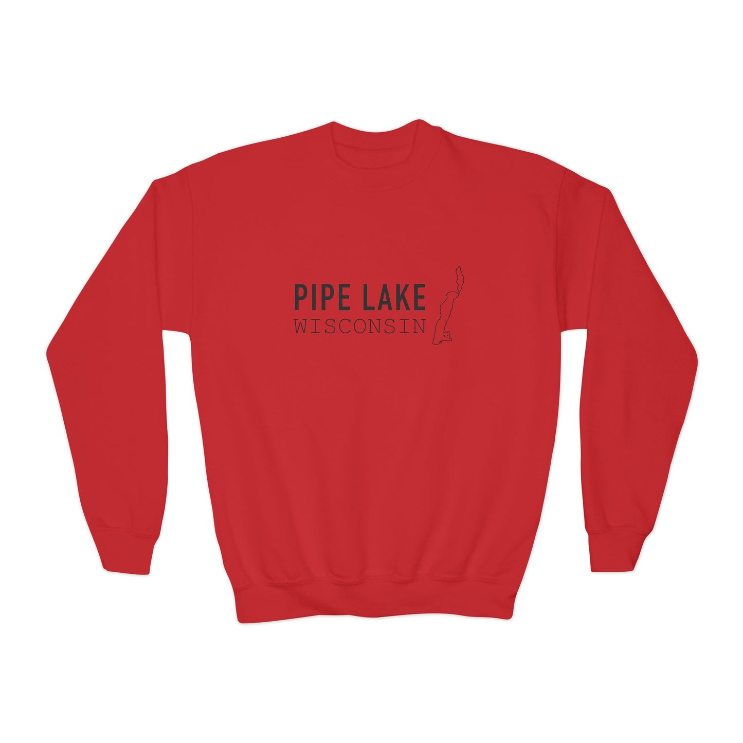 Pipe Lake Wisconsin Crewneck Sweatshirt | Youth